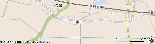 秋田県北秋田市今泉（上悪戸）周辺の地図