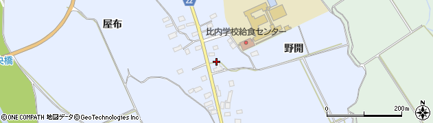 秋田県大館市比内町新館屋布78周辺の地図