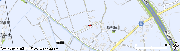 秋田県鹿角市花輪下タ乳牛周辺の地図