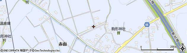 秋田県鹿角市花輪（下タ乳牛）周辺の地図