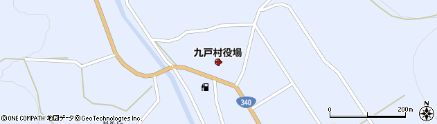 岩手県九戸郡九戸村周辺の地図