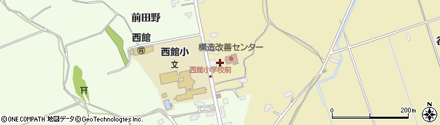 秋田県大館市比内町達子（曲谷地）周辺の地図