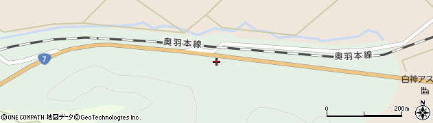 秋田県能代市鳥屋場周辺の地図