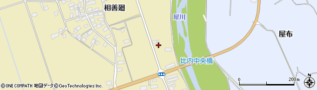秋田県大館市比内町達子（ハヌカ）周辺の地図