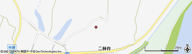 秋田県能代市朴瀬（二林台）周辺の地図