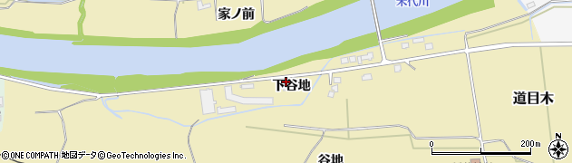 秋田県大館市道目木下谷地57周辺の地図