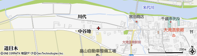 秋田県大館市十二所川代61周辺の地図