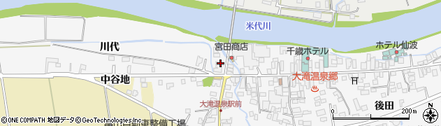 秋田県大館市十二所川代45周辺の地図