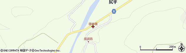 鎌倉橋周辺の地図