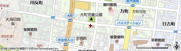 秋田地方法務局能代支局　みんなの人権１１０番周辺の地図