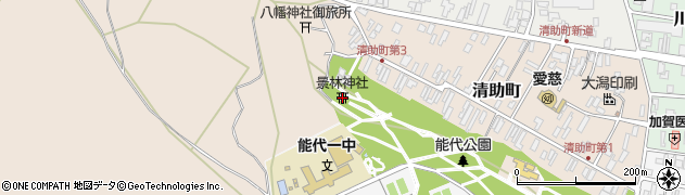 景林神社周辺の地図