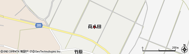 秋田県能代市荷八田周辺の地図