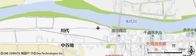 秋田県大館市十二所川代41周辺の地図