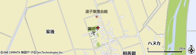 秋田県大館市比内町達子（相善廻）周辺の地図