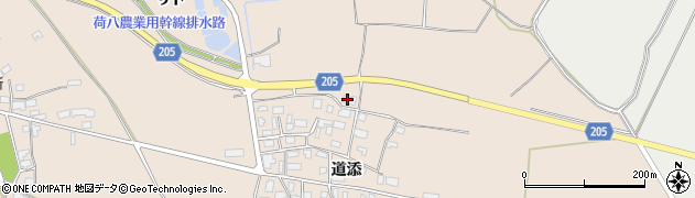 秋田県能代市真壁地（サト）周辺の地図