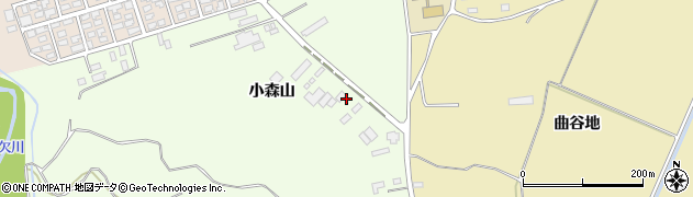 秋田県大館市比内町笹館小森山周辺の地図