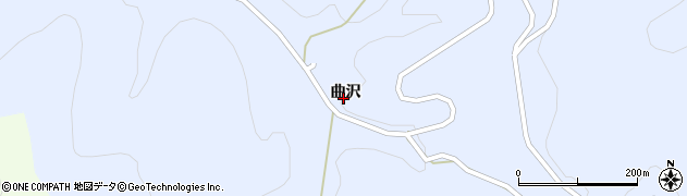 秋田県鹿角市花輪（曲沢）周辺の地図