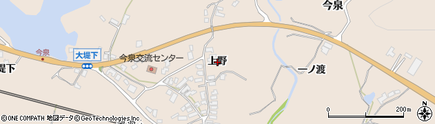 秋田県北秋田市今泉（上野）周辺の地図