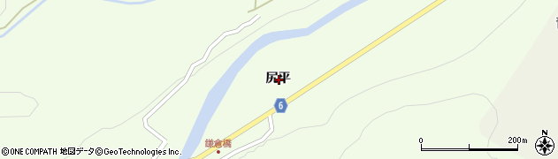 岩手県二戸市浄法寺町尻平周辺の地図