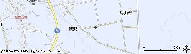 秋田県鹿角市花輪深沢67周辺の地図