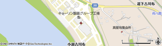 秋田県能代市松原周辺の地図