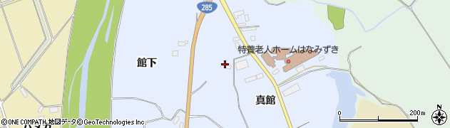 秋田県大館市比内町新館真館68周辺の地図