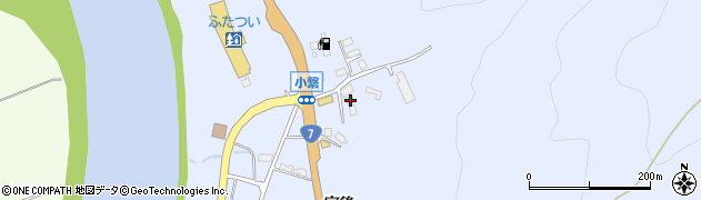 秋田県能代市二ツ井町小繋恋の沢6周辺の地図