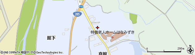 秋田県大館市比内町新館真館42周辺の地図