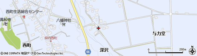 秋田県鹿角市花輪深沢68周辺の地図