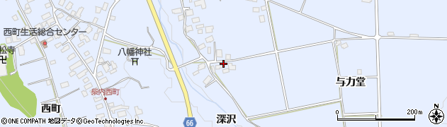 秋田県鹿角市花輪深沢70周辺の地図