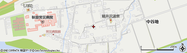 秋田県大館市軽井沢（五輪岱）周辺の地図