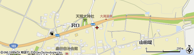 秋田県大館市曲田沢口57周辺の地図