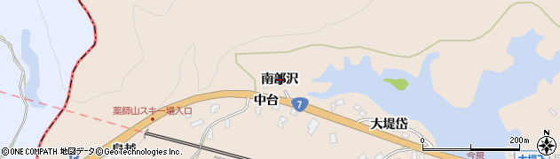 秋田県北秋田市今泉（南部沢）周辺の地図