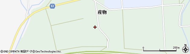 秋田県能代市大曲周辺の地図