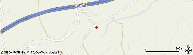 岩手県二戸市福田大倉周辺の地図