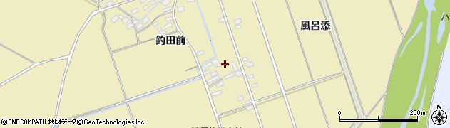秋田県大館市比内町達子風呂添周辺の地図