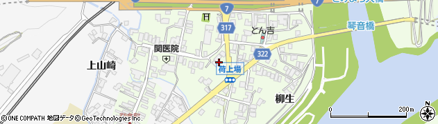 秋田県能代市二ツ井町荷上場（沼尻）周辺の地図