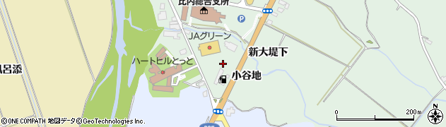 秋田県大館市比内町扇田（小谷地）周辺の地図