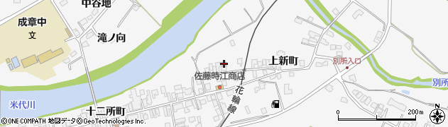 秋田県大館市十二所上新町7周辺の地図