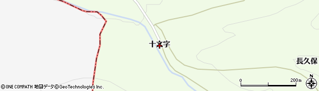 秋田県鹿角市十和田末広（十文字）周辺の地図