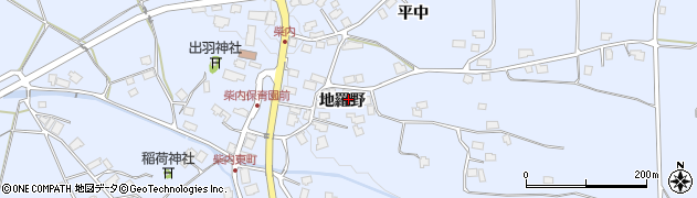 秋田県鹿角市花輪地羅野周辺の地図