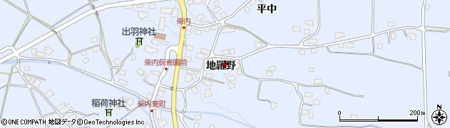 秋田県鹿角市花輪（地羅野）周辺の地図
