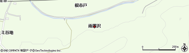 秋田県鹿角市十和田末広（雨霧沢）周辺の地図