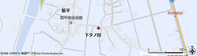 秋田県鹿角市花輪（下タノ田）周辺の地図