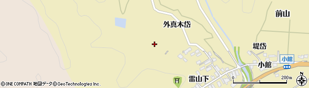 秋田県北秋田市前山外真木岱28周辺の地図