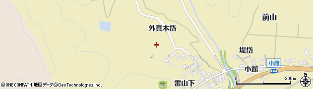 秋田県北秋田市前山外真木岱82周辺の地図