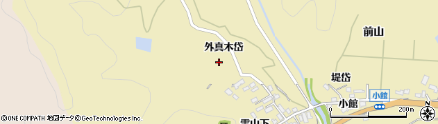 秋田県北秋田市前山外真木岱83周辺の地図