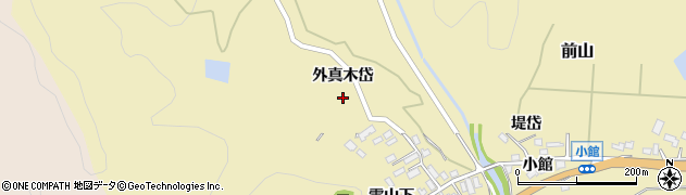 秋田県北秋田市前山外真木岱84周辺の地図