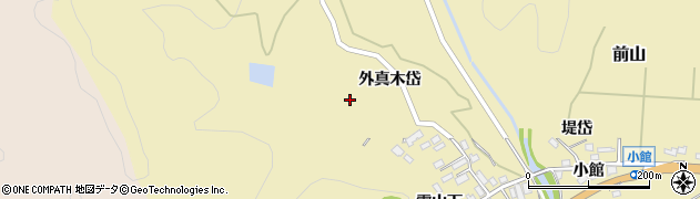 秋田県北秋田市前山外真木岱14周辺の地図
