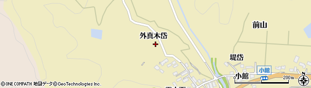 秋田県北秋田市前山外真木岱87周辺の地図